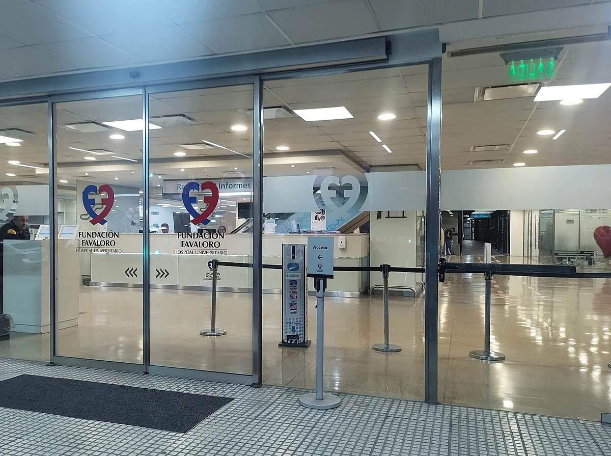 Entrada de la Fundación Favaloro en Buenos Aires